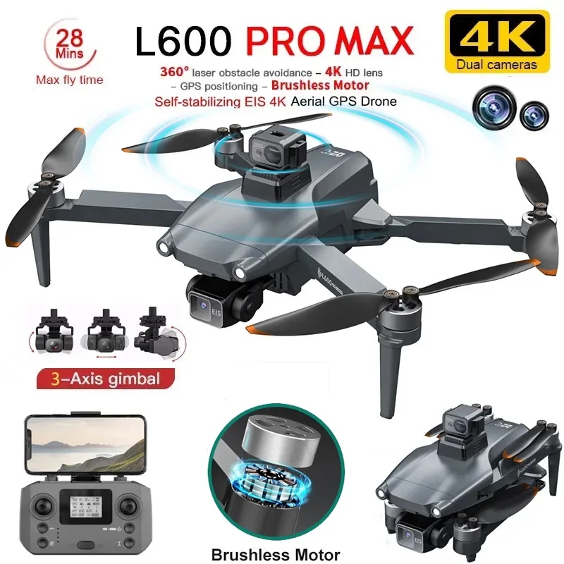 L600 PRO MAX GPS Drone Profesj – Drone Gimbal recenzja i cena